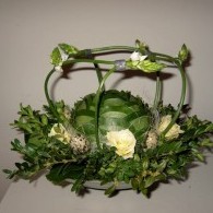 bloemstuk in glas