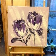 abstracte tulpen