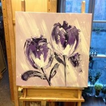 abstracte tulpen /